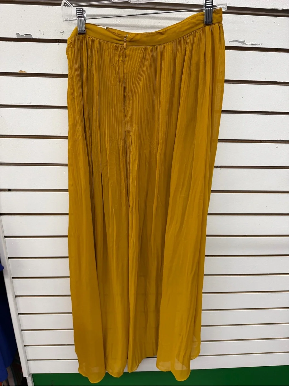 Bar III Mustard Yellow High Low Flowy Midi Skirt Size M